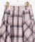 【洗える】レースオンチェック スカート