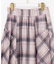 【洗える】レースオンチェック スカート