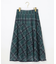 【洗える】レースオンチェック スカート