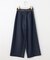 【洗える】バイカラートリミングワイド パンツ