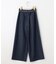 【洗える】バイカラートリミングワイド パンツ