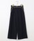【洗える】バイカラートリミングワイド パンツ