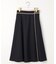 【洗える】ビットポイントフレア スカート