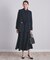 【洗える】ロングタフタフレア スカート