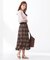 【美人百花7月号掲載】2WAYチェックチュールリバーシブル スカート