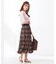 【美人百花7月号掲載】2WAYチェックチュールリバーシブル スカート