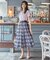 【美人百花7月号掲載】2WAYチェックチュールリバーシブル スカート