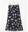 【2WAY】ペイントフラワー スカート