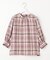 【洗える】ソフトチェック ブラウス