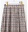 【洗える】フラワーレースチェックパネル スカート