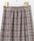 【洗える】フラワーレースチェックパネル スカート