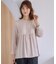 【洗える】サイドプリーツ ブラウス