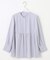 【洗える】サイドプリーツ ブラウス