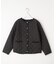【洗える】レディトリミングキルト ブルゾン