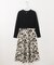 【美人百花掲載】フラワージャガードニット ワンピース