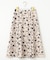 【洗える】フローラルパターン スカート