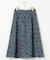 【洗える】フローラルパターン スカート