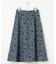 【洗える】フローラルパターン スカート