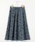 【洗える】フローラルパターン スカート
