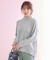 【大人百花掲載 ヨンアさん着用】ハイネックバックポイント ニット