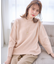 【大人百花掲載 ヨンアさん着用】ハイネックバックポイント ニット