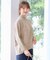 【大人百花掲載 ヨンアさん着用】ハイネックバックポイント ニット