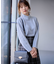 【大人百花掲載 ヨンアさん着用】ハイネックバックポイント ニット