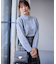 【大人百花掲載 ヨンアさん着用】ハイネックバックポイント ニット