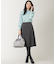 【洗える】カシミヤブレンドパフ袖 ニット