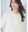 【洗える】ラッフルボウ ブラウス