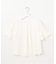 【洗える】ラッフルフレアビジュー ブラウス