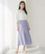【撥水】サテンナローフレア スカート