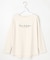 【洗える】ラメ刺繍長袖 Tシャツ