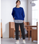 【CICA加工・選べる9色展開】クルーネックバックスリット ニット