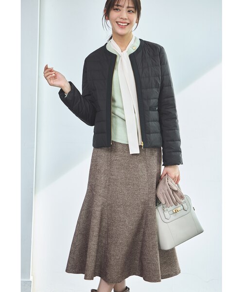 撥水・洗える】2WAYノーカラーダウン ジャケット｜エニィスィスの通販