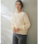 【洗える】フロントケーブルポイントアンゴラブレンド ニット