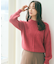 【洗える】フロントケーブルポイントアンゴラブレンド ニット