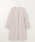 ウールライクノーカラー ロングコート