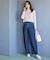 【美Denimシリーズ】セミカーブワイド デニム