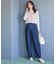 【美Denimシリーズ】セミカーブワイド デニム