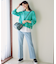 【美Denimシリーズ】センタープレスセミフレア デニム