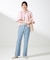 【美Denimシリーズ】センタープレスセミフレア デニム