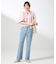 【美Denimシリーズ】センタープレスセミフレア デニム