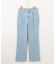 【美Denimシリーズ】センタープレスセミフレア デニム