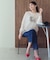 【美Denimシリーズ】センタープレスセミフレア デニム