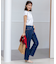 【美Denimシリーズ】センタープレスセミフレア デニム