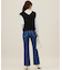 【美Denimシリーズ】センタープレスセミフレア デニム