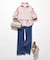 【美Denimシリーズ】センタープレスセミフレア デニム