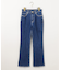 【美Denimシリーズ】センタープレスセミフレア デニム
