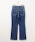 【美Denimシリーズ】センタープレスセミフレア デニム